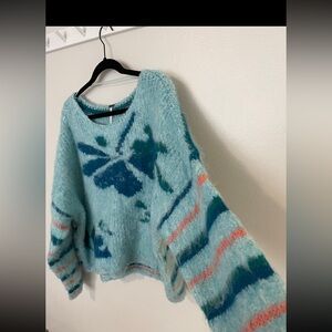 Free people lily mosaic sky sweater